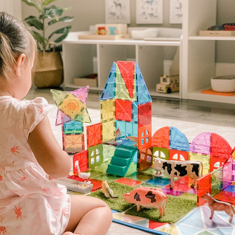 Magnetic Toy set of 110 pcs Magna-Tiles