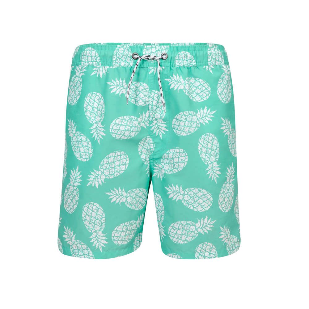 Swimming boy shorts Pineapple -Mint green