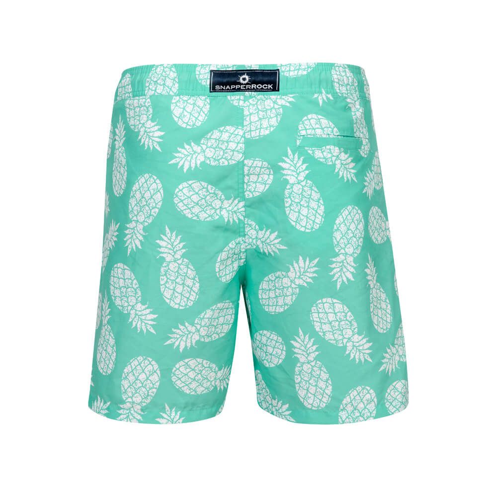 Swimming boy shorts Pineapple -Mint green