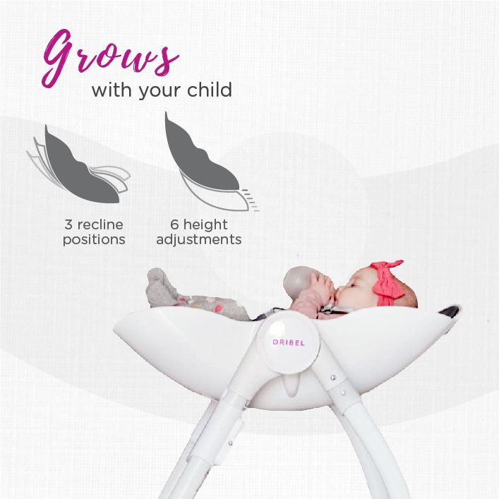 Cocoon Highchair Καρέκλα Φαγητού - Relax 3 Επιπέδων- Μεντί