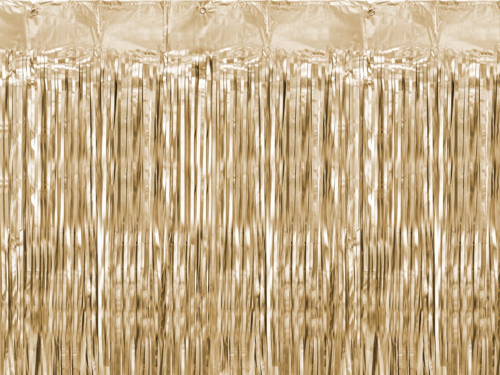 Party curtain, gold