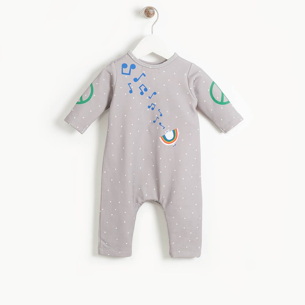 Duster - Baby Peace Dove Playsuit -Grey