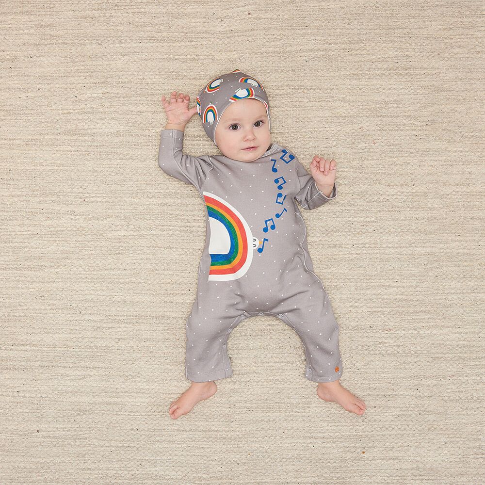 Duster - Baby Peace Dove Playsuit -Grey