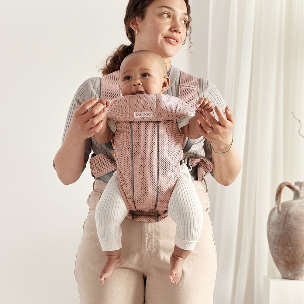 BabyBjörn Mini Baby Carrier 3D Mesh - Dusty Pink