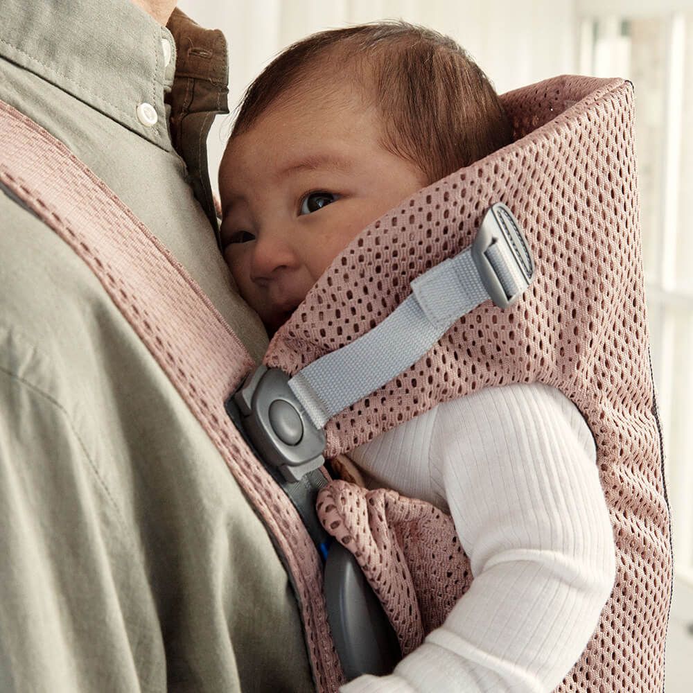 BabyBjörn Mini Baby Carrier 3D Mesh - Dusty Pink