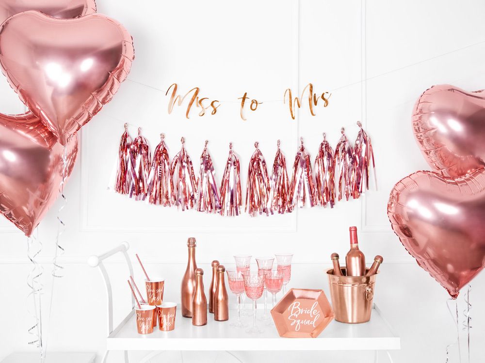 Banner Miss to Mrs, rose gold