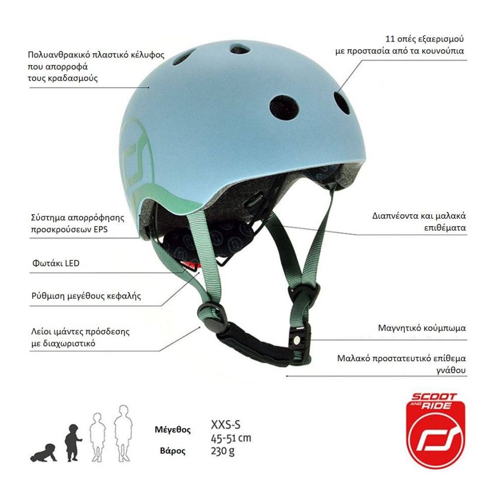 Scoot & Ride, Baby Helmet XXS-S, Blueberry