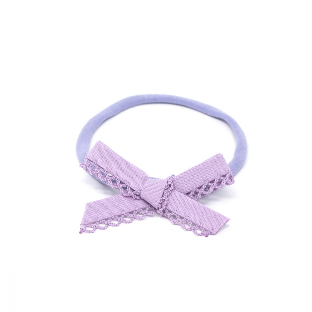 Lila Cotton Tied Bow