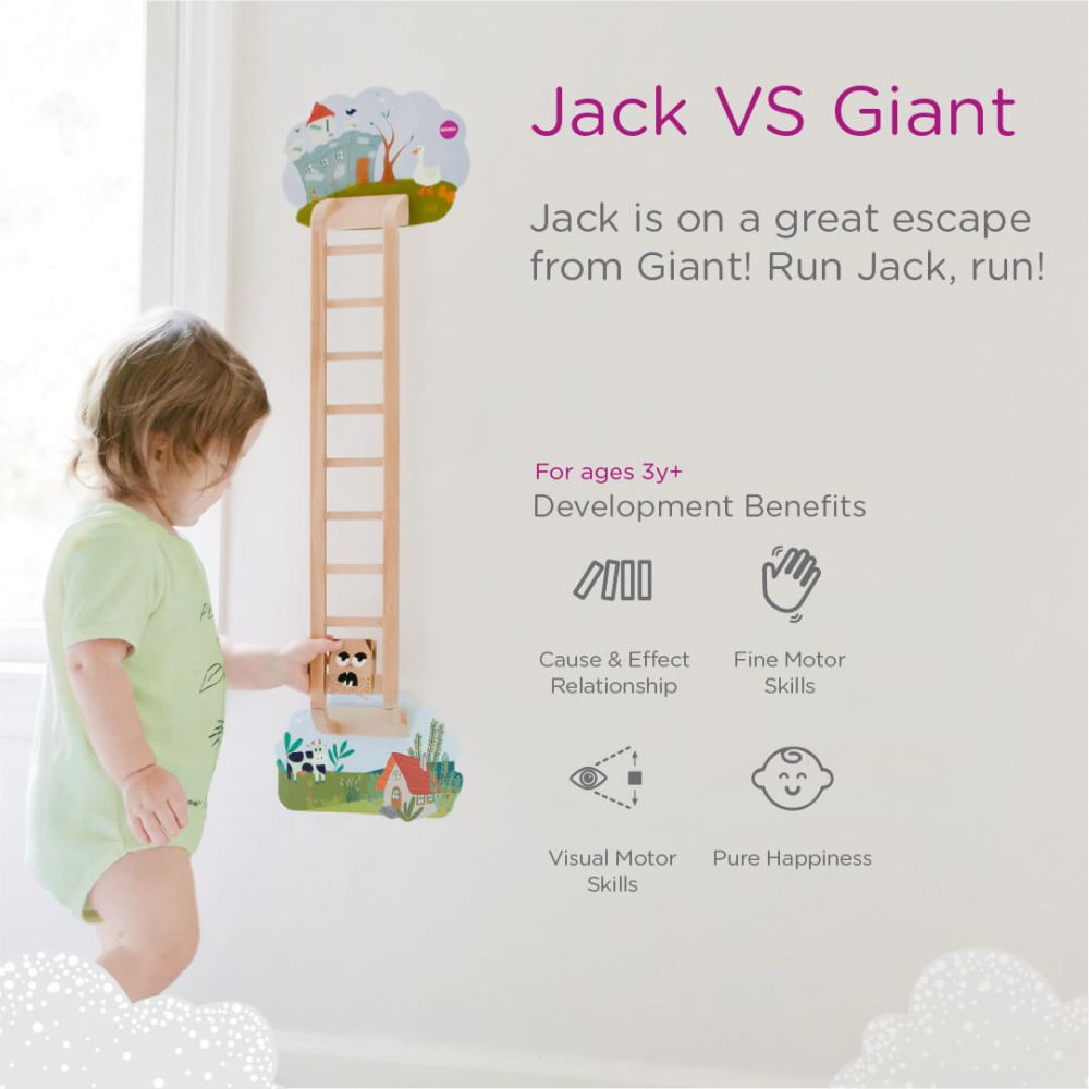 Ξύλινο παιχνίδι κίνησης Jack Vs Giant
