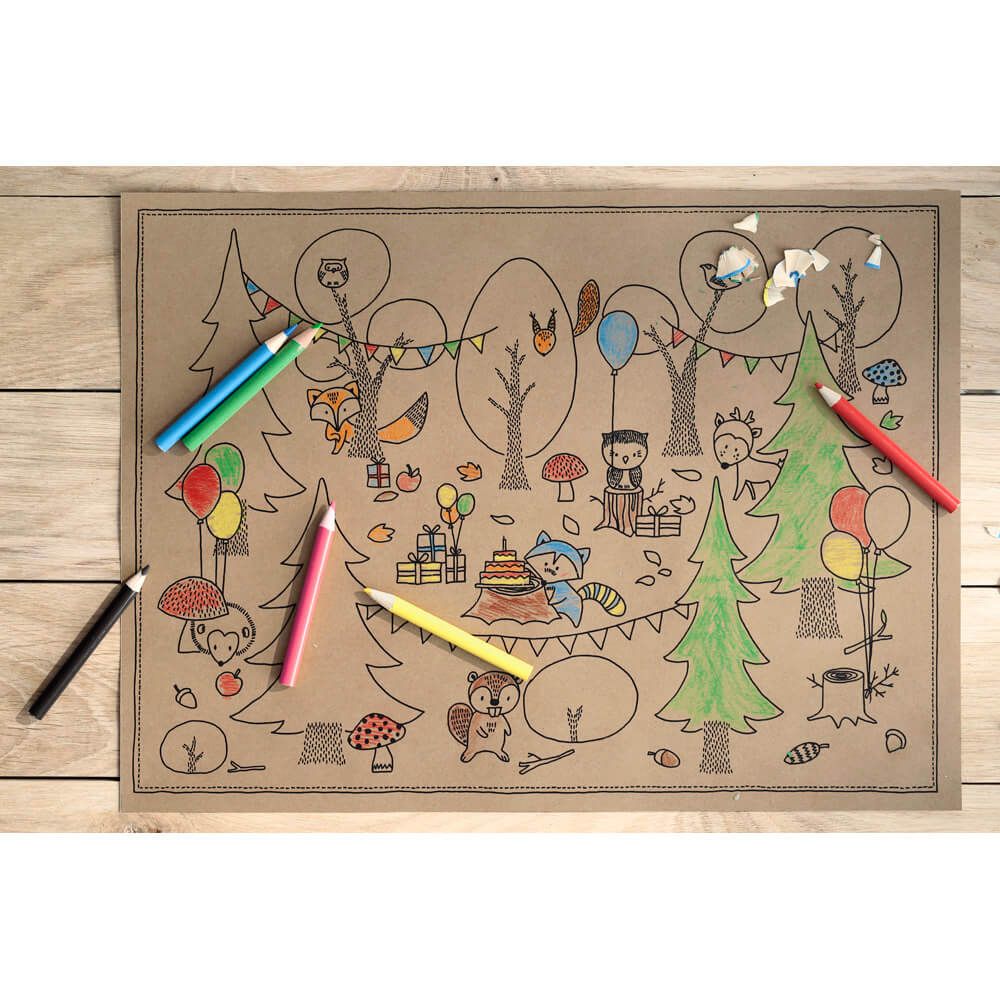 Colouring pages Woodland