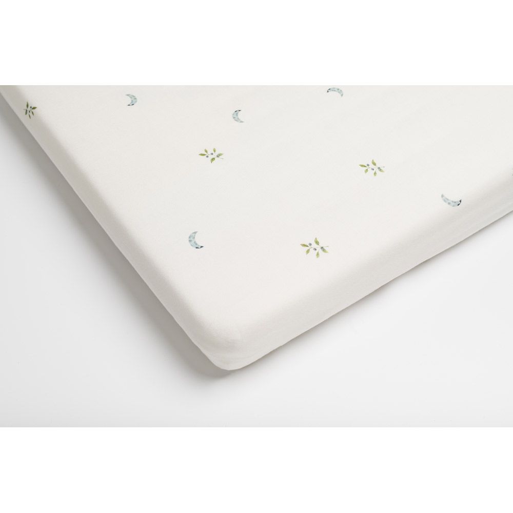 Layette Baby Bed Sheet Forest/Moonlight