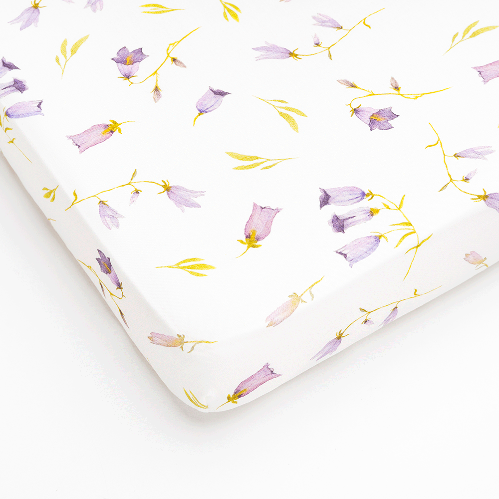 Layette Baby Bed Sheet Campanula