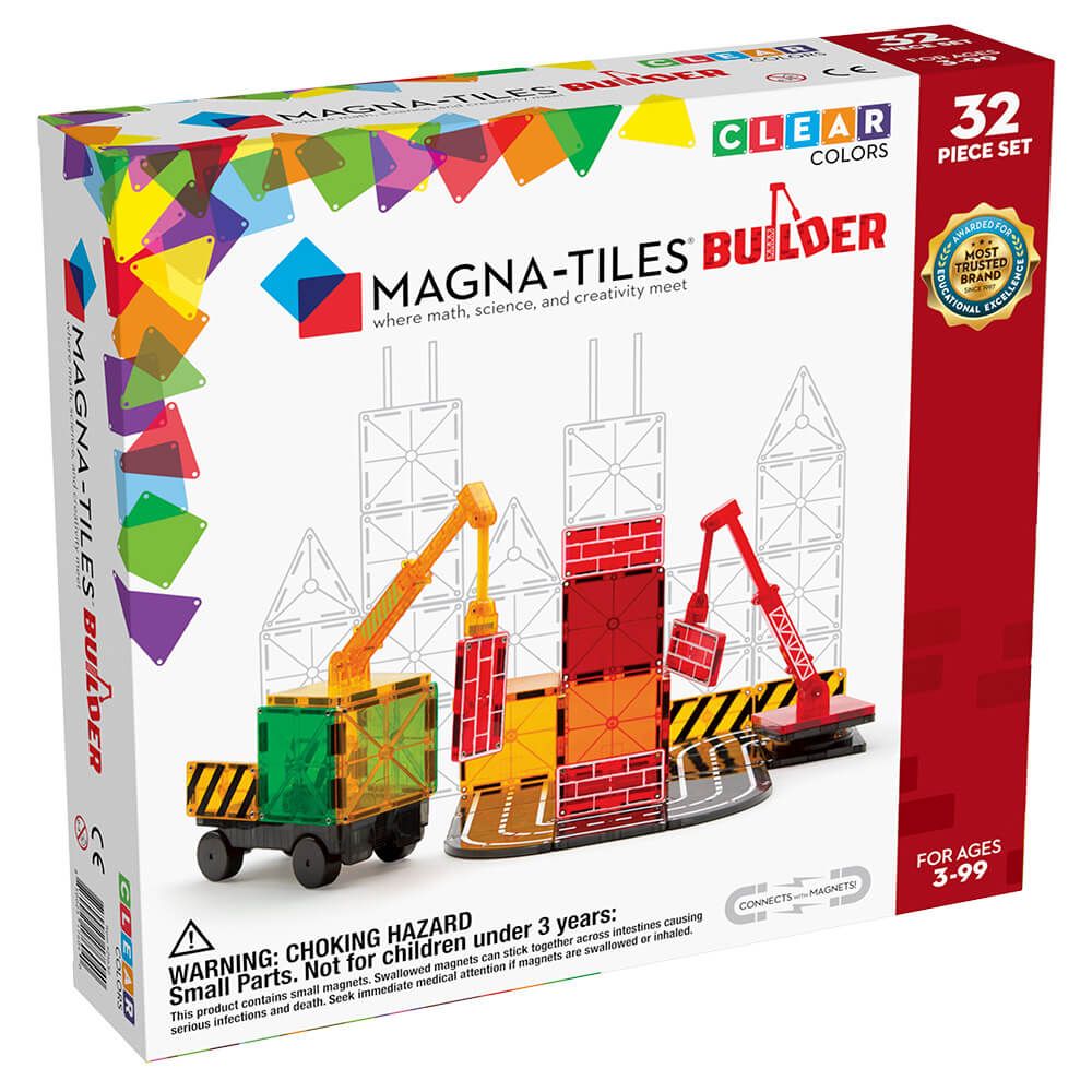 Μαγνητικό Παιχνίδι 32 κομματιών Builder Magna-Tiles