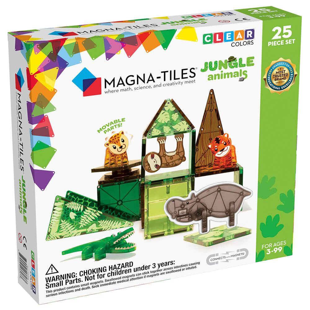 Μαγνητικό Παιχνίδι 25 κομματιών Jungle Magna-Tiles