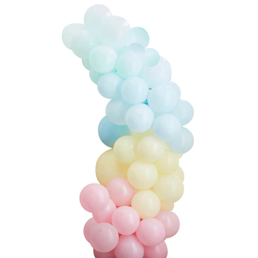 Σύνθεση Μπαλονιών Mixed Pastels