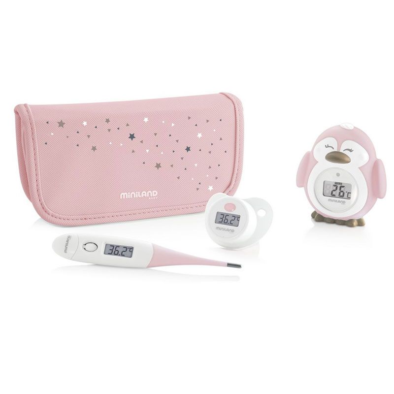 Miniland Σετ 3 θερμόμετρων Thermo Kit Pink