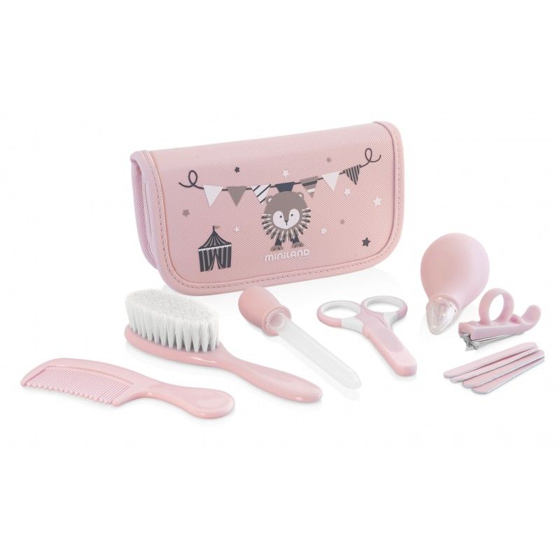 Miniland Σετ περιποίησης ταξιδιού Baby Kit Pink