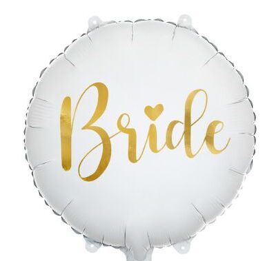 Μπαλόνι Bride Λευκό - Χρυσό