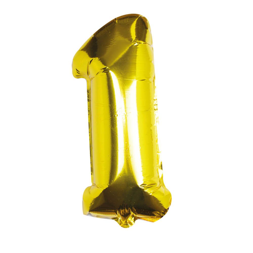 Gold Foil Number 1 Balloon