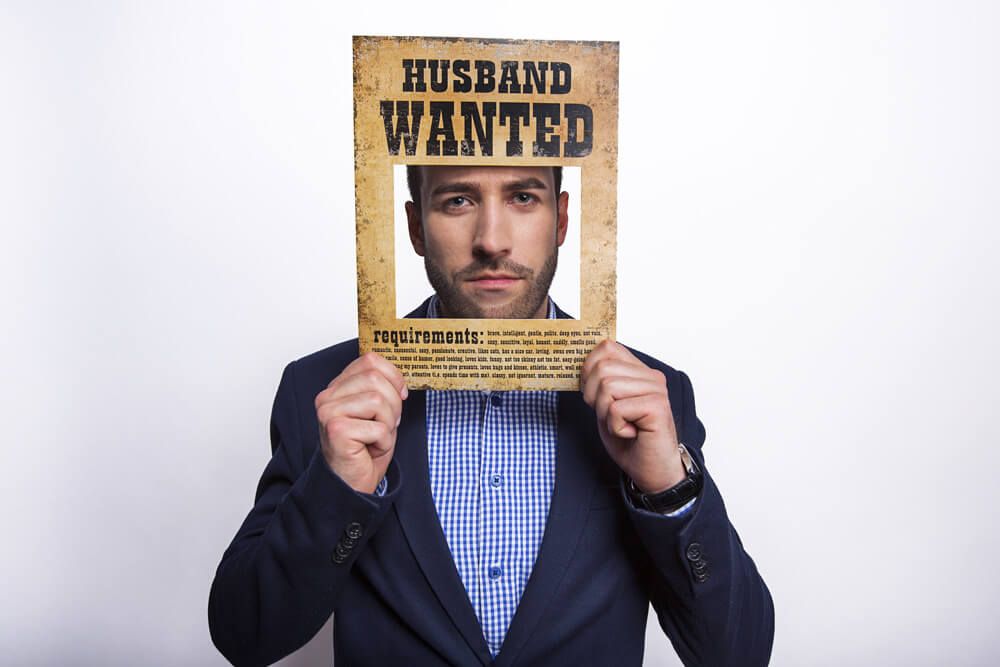 Funny boards Husband Wanted and Wife Wanted 