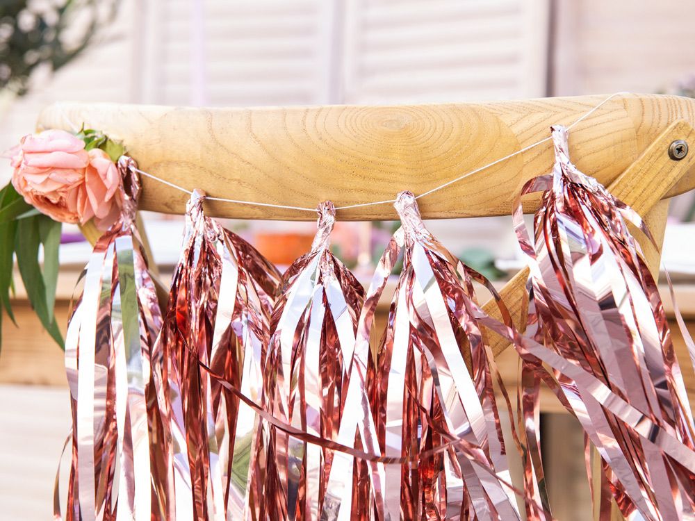 Tassel garland, rose gold