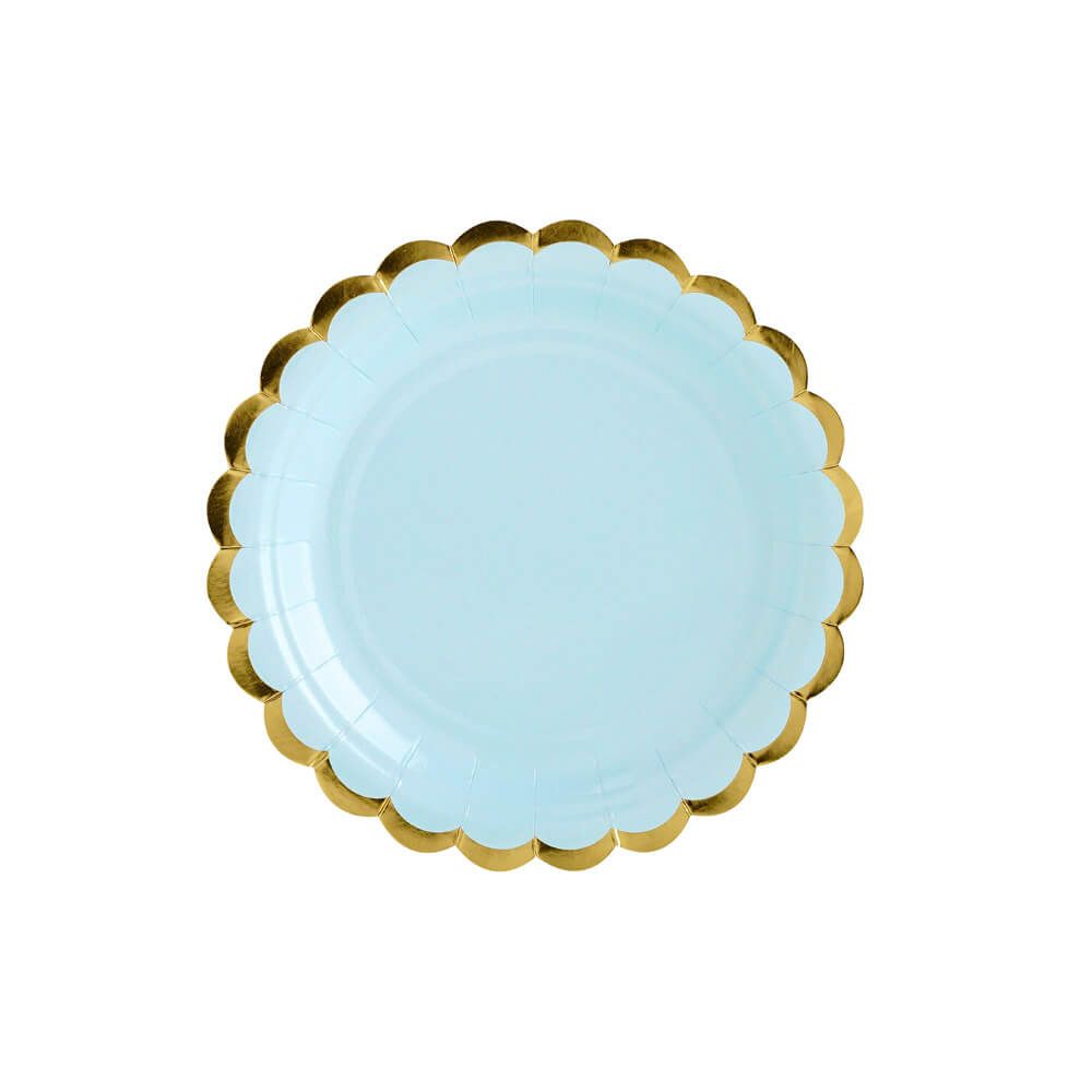 Plates, light blue