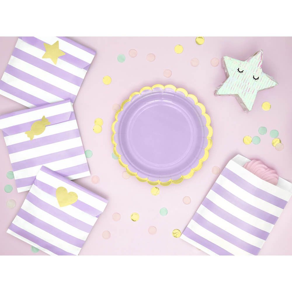 Plates, light lilac